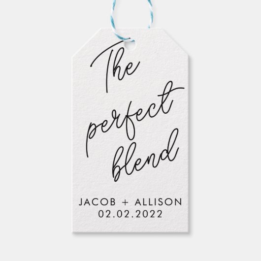 de perfecte bruine koffieliefhebber voor koffiegel cadeaulabel (Voorkant)