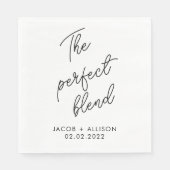 de perfecte bruine koffieliefhebber voor koffiegel servet (Voorkant)