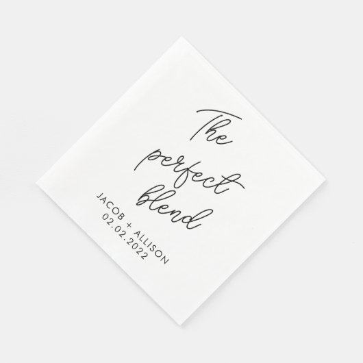 de perfecte bruine koffieliefhebber voor koffiegel servet (Hoek)