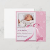 de perfecte cadeaukaart voor baby girl aankondiging (Voorkant / Achterkant)