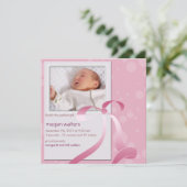 de perfecte cadeaukaart voor baby girl aankondiging (Staand voorkant)