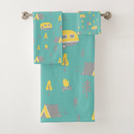 De perfecte Camping van RV en Camping Love Bad Handdoek
