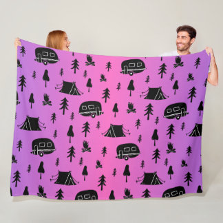 De perfecte Camping van RV en Camping Love Fleece Deken