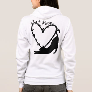 De perfecte "Cat Mom" Hoodie met print op de achte