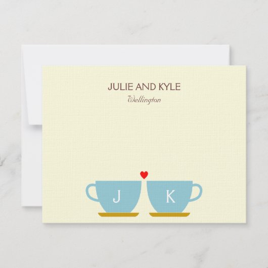 De perfecte combinatie bedankt kaarten notitiekaartje (Voorkant)