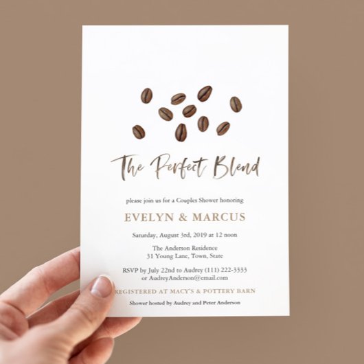 De perfecte combinatie van koffieparen en bruiloft kaart