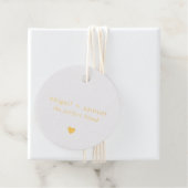 De perfecte combinatie van moderne gouden olie bedankjes labels (Met doos)