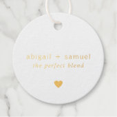 De perfecte combinatie van moderne gouden olie bedankjes labels (Voorkant)