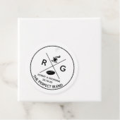 De perfecte combinatie van moderne koffie-weddensc bedankjes labels (In situ)