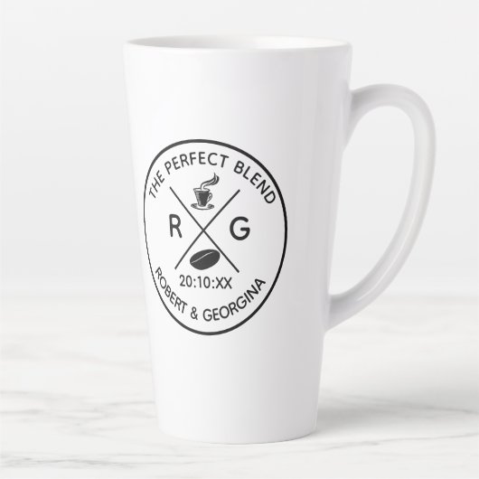 De perfecte combinatie van moderne koffie-weddensc latte mok (Rechts)