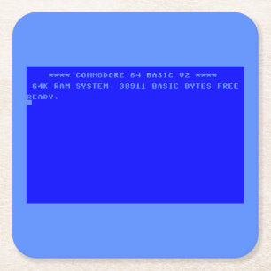 De perfecte commodore 64-lovers accessoire kartonnen onderzetters