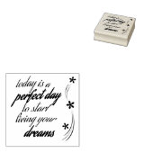 De perfecte dag rubberstempel (Gestempeld)