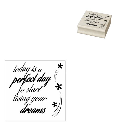 De perfecte dag rubberstempel (Gestempeld)