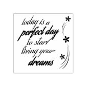 De perfecte dag rubberstempel (Afrduk)