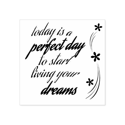 De perfecte dag rubberstempel (Afrduk)