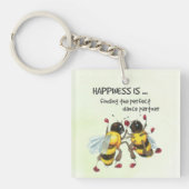 De perfecte danspartner op maat sleutelhanger (Voorkant)