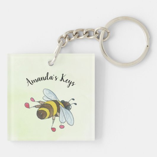 De perfecte danspartner op maat sleutelhanger (Achterkant)