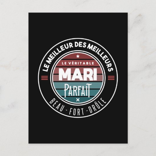 De perfecte echtgenoot briefkaart (Voorkant)