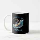De perfecte golf eindelijk grappig skelet surfer s koffiemok (Links)