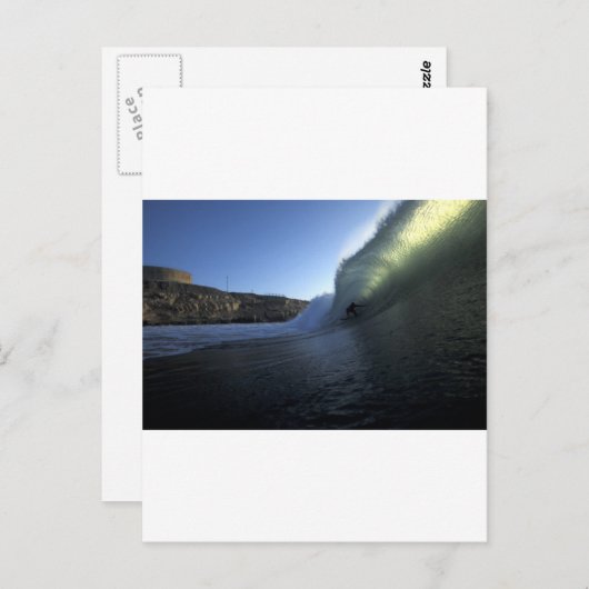 De perfecte golfbeweging van de groene buis Peru Briefkaart (Voorkant / Achterkant)