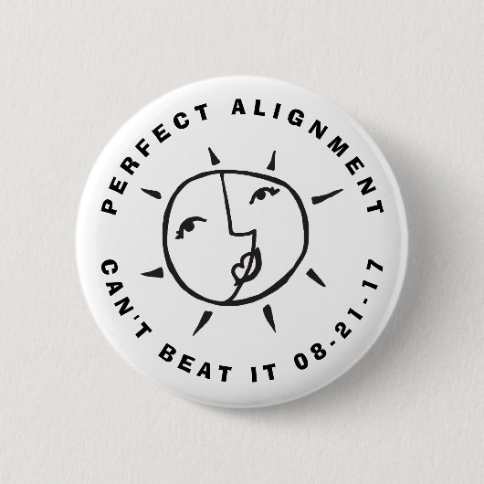 De perfecte Groepering van de Verduistering van de Ronde Button 5,7 Cm (Voorkant)