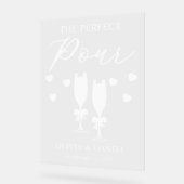 De Perfecte Ingooi Custom Bruiloft Acryl Bord (Hoek)