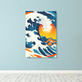 De perfecte  Japanse golf Canvas Afdruk (Insitu (Houten vloer))