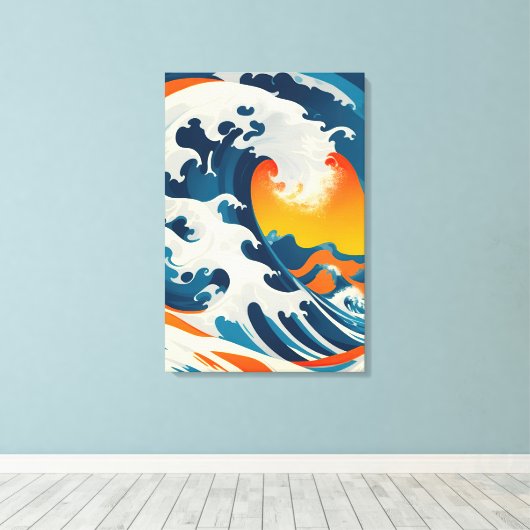 De perfecte  Japanse golf Canvas Afdruk (Insitu (Houten vloer))