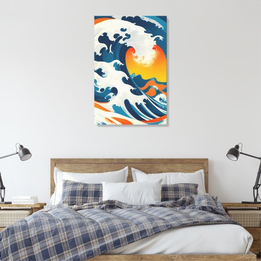 De perfecte  Japanse golf Canvas Afdruk (Insitu (Slaapkamer))