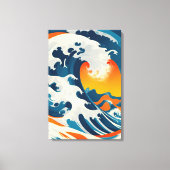 De perfecte  Japanse golf Canvas Afdruk (Voorkant)