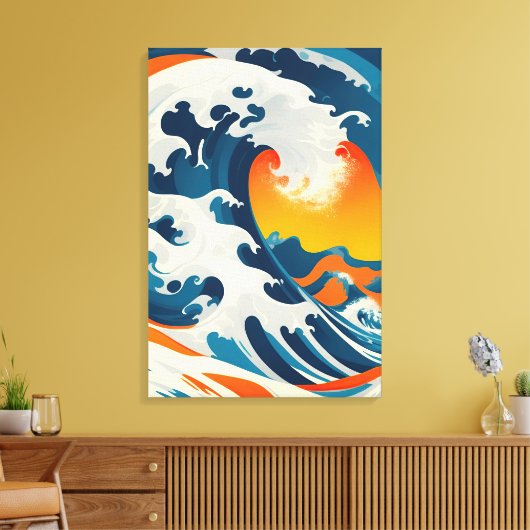 De perfecte  Japanse golf Canvas Afdruk (Insitu (Woonkamer))