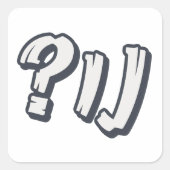 De perfecte joodse uitdrukking vierkante sticker (Voorkant)