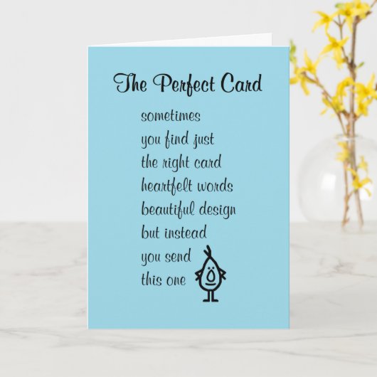 De perfecte Kaart voor een goed gedicht (Gele Bloem)