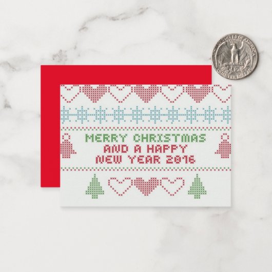 De perfecte kerst Kaarten voor uw geliefden Notitiekaartje (Voorkant / Achterkant in situ)