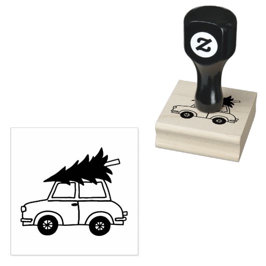 De perfecte kerstboom 2 x 2 inch Rubber Stamp Rubberstempel (Gestempeld)
