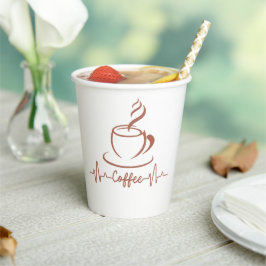 De perfecte koffie of thee papier kopje op maat papieren bekers