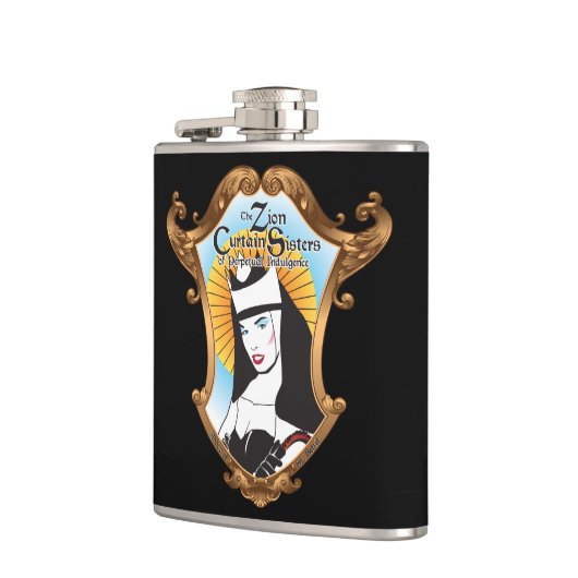 De perfecte kolf voor heilig water heupfles (Links)