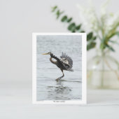 De perfecte landende blauwe heldschenkingen briefkaart (Staand voorkant)