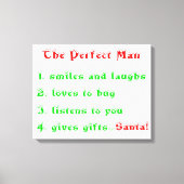 De perfecte Man-canvas print (Voorkant)