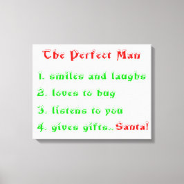 De perfecte Man-canvas print