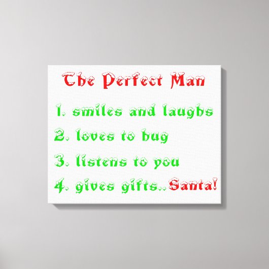 De perfecte Man-canvas print (Voorkant)