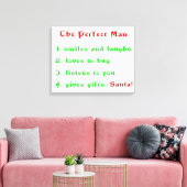 De perfecte Man-canvas print (Insitu (Woonkamer))
