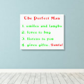 De perfecte Man-canvas print (Insitu (Houten vloer))
