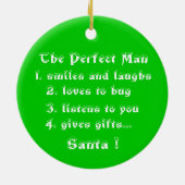 De perfecte Man-cirkel versiering Keramisch Ornament (Achterkant)