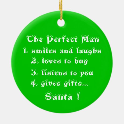 De perfecte Man-cirkel versiering Keramisch Ornament (Achterkant)