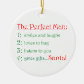 De perfecte Man-cirkel versiering Keramisch Ornament (Voorkant)