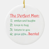 De perfecte Man-cirkel versiering Keramisch Ornament (Achterkant)