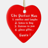 De perfecte Man-hartversiering Keramisch Ornament (Rechts)