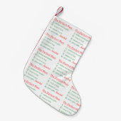 De perfecte Man-kerstkous Kleine Kerstsok (Voorkant (Hangend))