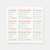 De perfecte Man-papieren luiers Servetten (Voorkant)